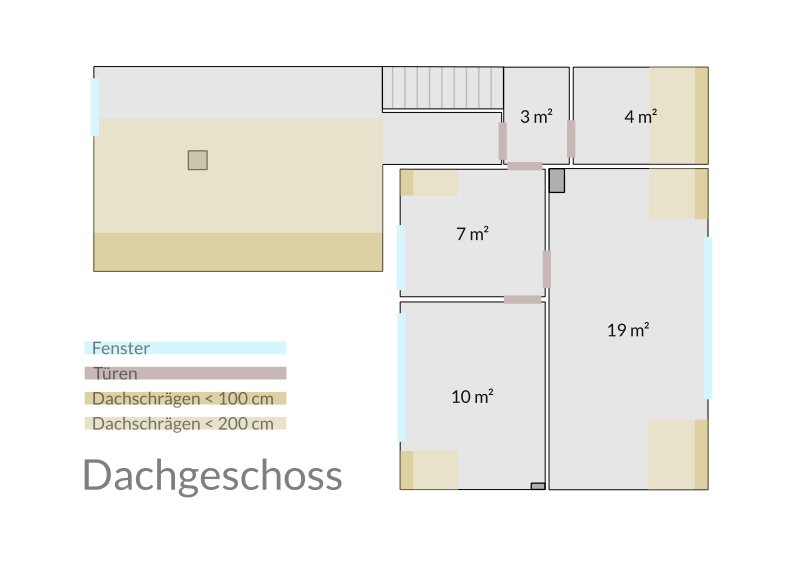 Skizze Dachgeschoss